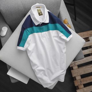 [P0018] Áo cổ bẻ Men phối chất liệu thun cá sấu 65/35 (HÀNG XUẤT KHẨU)