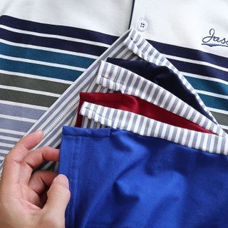 [P0076] Áo cổ bẻ Jasson sọc chất liệu thun cotton mịn (HÀNG XUẤT KHẨU)