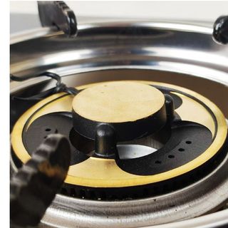 Bếp ga kiếng đôi Hayasa Ha-8080 (KM) đầu đốt đồng, điếu inox SS430, kiềng men 5ly