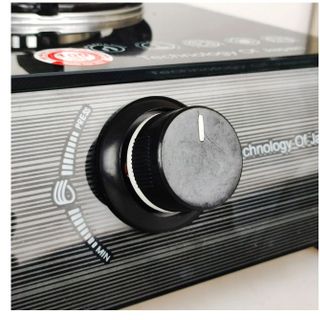 Bếp ga kiếng đôi Hayasa Ha-8080 (KM) đầu đốt đồng, điếu inox SS430, kiềng men 5ly