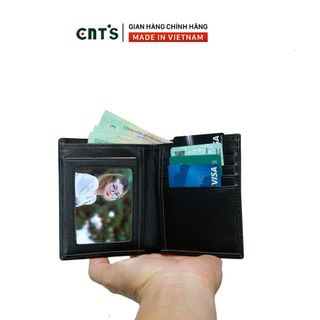 Ví nam đứng cao cấp CNT VN015 da bò thật - BÒ ĐẬM
