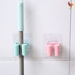 Móc Kẹp Chổi Giữ Cây Lau Nhà Dính Tường