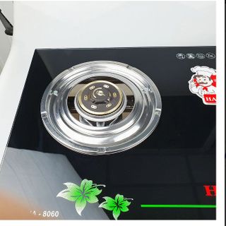 Bếp ga kiếng đôi Hayasa Ha-8060 (ĐG) Điếu Gang Bếp ga kiếng đôi Hayasa Ha-8060 đầu đốt đồng, điều inox SS430 vành, có chắn gió