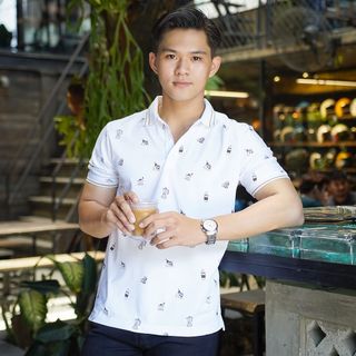 [P0142] Áo cổ bẻ Gu Coffee chất liệu vải cá sấu Poly cao cấp (HÀNG XUẤT KHẨU)