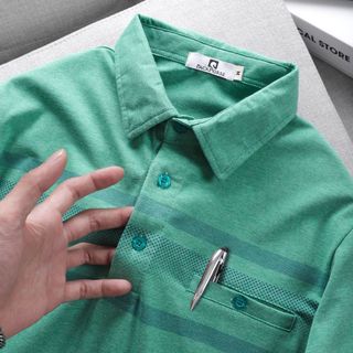 [P0141] Áo cổ bẻ Packhorse phối túi chất liệu 100% cotton muối (HÀNG XUẤT KHẨU)