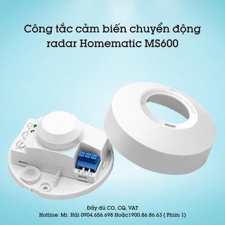 Công tắc cảm biến rada lắp nổi trần Homematic MS600