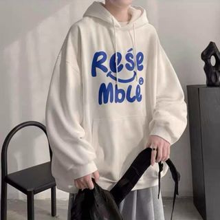 Áo hoodie tay phồng logo in rese mble form dưới 70kg