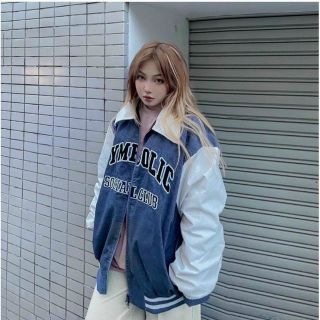 Áo khoác nhung cổ bẻ logo thêu symbold 2 lớp lót dù