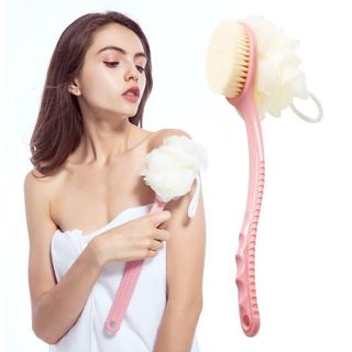 Cọ lưng, chà lưng kèm bông tắm, tạo bọt