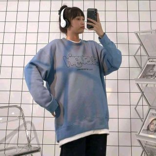 Áo sweater dạng tay phòng in SUSUGIRL