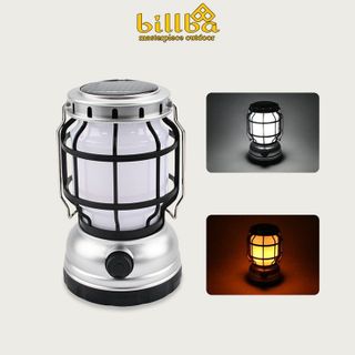 Đèn trang trí, đèn bão cắm trại pin sạc - Đèn măng xông phong cách cổ điển 2 chế độ - Billba Outdoor giá sỉ