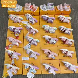 Sandal trẻ em/bé gái 2 quai ngang đế bánh mỳ êm chân