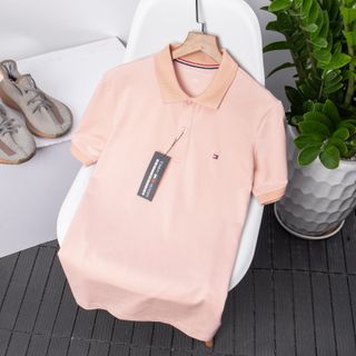 Quần áo nam, Áo thun cổ bẻ nam chất vải cá sấu cotton 4c xịn size từ 55kg - 85kg