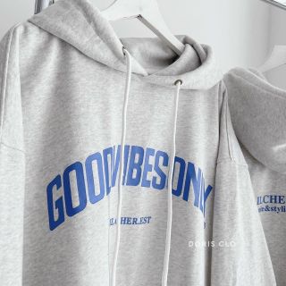 Áo hoodie chống logo in chữ goodvibesonly form dưới 70kg giá sỉ
