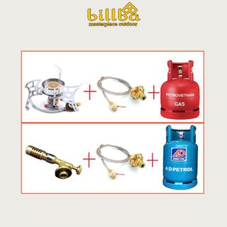 Dây gas kết nối bình gas từ trên 6kg với các thiết bị chân ren như bếp gas, khò gas - Billba Outdoors