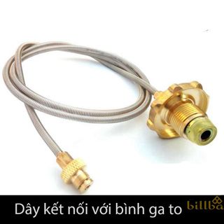 Dây gas kết nối bình gas từ trên 6kg với các thiết bị chân ren như bếp gas, khò gas - Billba Outdoors