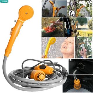 Vòi sen tắm bơm 12v di động dùng tắm hoặc rửa xe khi đi du lịch cắm trại dã ngoại - Billba Outdoors