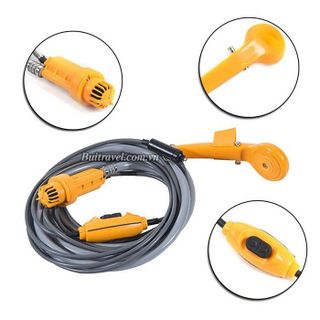Vòi sen tắm bơm 12v di động dùng tắm hoặc rửa xe khi đi du lịch cắm trại dã ngoại - Billba Outdoors