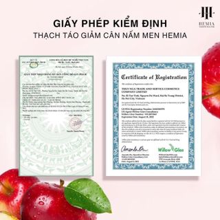 Thạch táo giảm cân Hemia