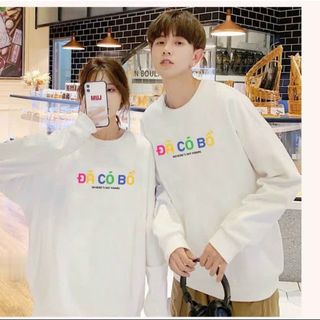 Áo sweater in (đã có bồ) và (chưa có bồ) chất nỉ bông form dưới 70kg