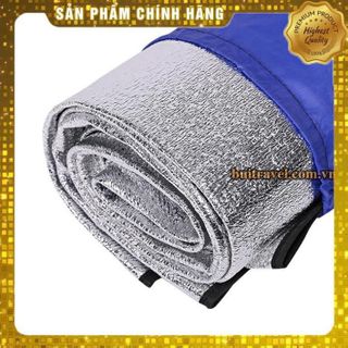 Thảm cách nhiệt dã ngoại tráng bạc 2 mặt, thảm picnic cắm trại phù hợp làm chiếu ngủ văn phòng.