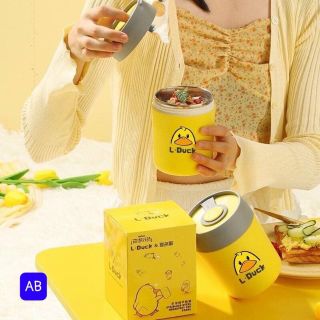 Bình Ủ Cháo Vịt Vàng - Bình Giữ Ấm Cháo, Sữa, Cơm Phong Cách Hiện Đại - Dung Tích 580ML - Kèm Thìa giá sỉ