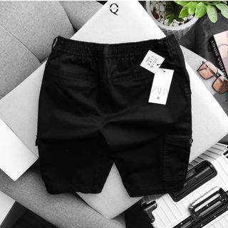 Quần short kaki nam túi hộp lưng thun trẻ trung, năng động
