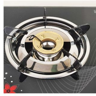 Bếp ga kiếng đôi Hayasa Ha-8092 (HSĐ) đầu đốt đồng vàng Japan, điếu inox SS410