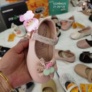 Giày búp bê trẻ em chất da mềm có quai ngang S2265