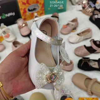 Giày búp bê trẻ em chất da mềm có quai ngang S2265