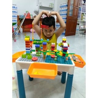Bàn Xếp Hình, Lắp Ghép Lego đa năng loại to 340 và 610 chi tiết, Dòng đồ chơi trí tuệ cho bé, giúp bé sáng tạo hơn