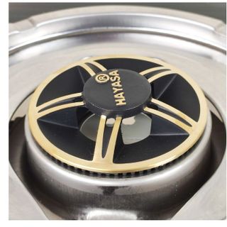 Bếp ga kiếng đôi Hayasa Ha-8080 (KG-304) đầu đốt đồng, điếu inox 304, kiềng gang