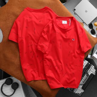 Quần áo nam, áo thun có cổ chất COTTON chính phẩm 4c loại 1 xịn sò dày dặn mịn mát, mặc thấm hút mồ hôi cực tốt, logo thêu kết hợp in full thân rất trẻ trung NAM NỮ mặc OK size từ 53kg - 90kg