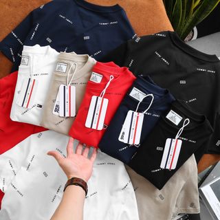Quần áo nam, áo thun có cổ chất COTTON chính phẩm 4c loại 1 xịn sò dày dặn mịn mát, mặc thấm hút mồ hôi cực tốt, logo thêu kết hợp in full thân rất trẻ trung NAM NỮ mặc OK size từ 53kg - 90kg