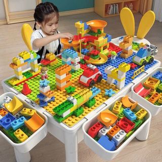 Bàn Xếp Hình, Lắp Ghép Lego đa năng loại to 340 và 610 chi tiết, Dòng đồ chơi trí tuệ cho bé, giúp bé sáng tạo hơn giá sỉ