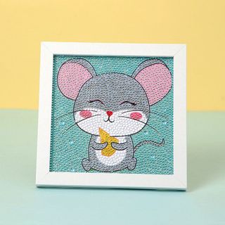 Tranh đính đá cho bé tự làm (có khung)