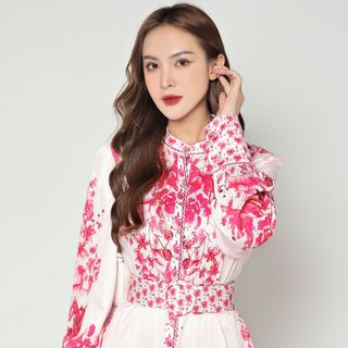 Đầm dự tiệc cao cấp dáng dài D075528