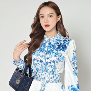 Đầm dự tiệc cao cấp dáng dài D075528