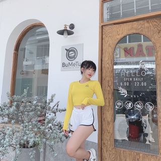 Đồ Thể Thao Áo Croptop Dài TayThể Thao Siêu Đẹp Giá Sỉ, Đẹp