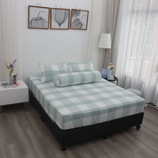 Bộ ga giường nhuộm sợi công nghệ Yarn Dyed K-Bedding KPCD 203 (không bao gồm chăn) giá sỉ