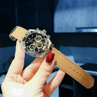 ĐỒNG HỒ GUEES NÂU DA LỘN NAM CHÍNH HÃNG