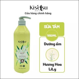 Sữa Tắm Dưỡng Ẩm Trắng Da Kisetsu Chống Lão Hóa Thơm Tự Nhiên Mịn Da - Hương Hoa Lily - 950ml giá sỉ