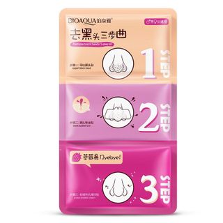 Miếng dán mặt nạ lột mụn 3 bước Bioaqua