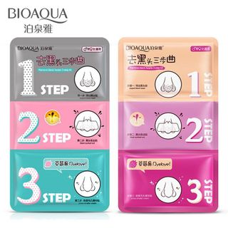 Miếng dán mặt nạ lột mụn 3 bước Bioaqua