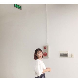 Quần dài caro nữ thun bố kaki co giản lưng chum rút dây Crg 05
