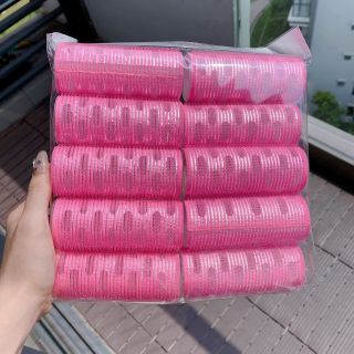 Bịch 10 Lô cuốn tóc mái bay to tự dính lõi nhôm A dài 10cm uốn mái dài cỡ lớn