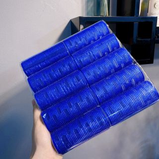 Bịch 10 Lô cuốn tóc mái bay to tự dính lõi nhôm A dài 10cm uốn mái dài cỡ lớn