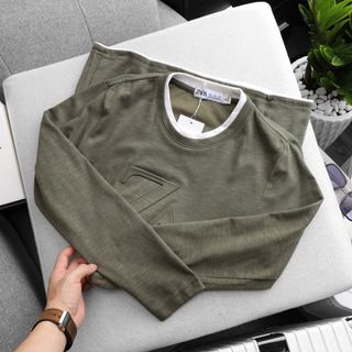 áo thun tay dài nam chất cotton BC sược, mịn đẹp size từ 55kg - 93kg