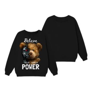 Áo sweater nam vải nỉ form bigsize 90kg - 120kg - in hình