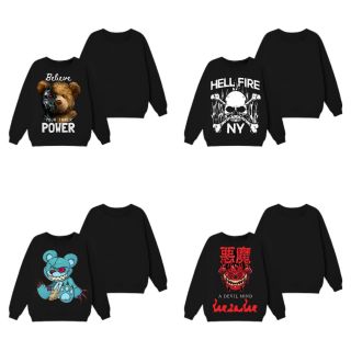 Áo sweater nam vải nỉ form bigsize 90kg - 120kg - in hình